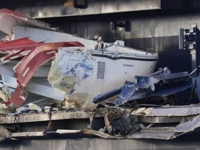 У Німеччині круїзний лайнер зіткнувся з двома контейнеровозами
