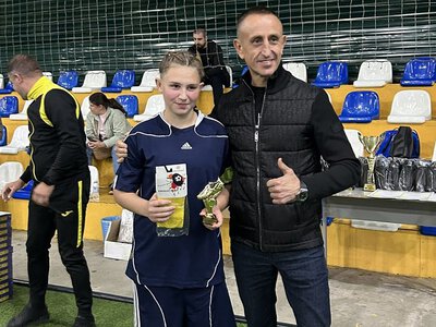 Юні футболістки з Кобеляк взяли участь у мініфутбольному турнірі в Розсошенцях