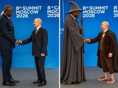 Путін став мемом після зустрічі з президентом Мозамбіку