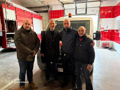  До рятувальників Донеччини прибув черговий броньований автомобіль від італійської організації La Memoria Viva 