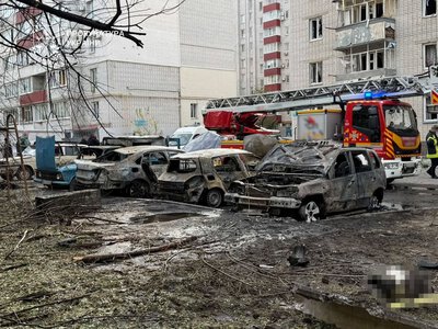 Ракети «Бандероль» влучили між житловими будинками у Кременчуці