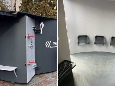 У центрі Рівного встановили мобільне укриття