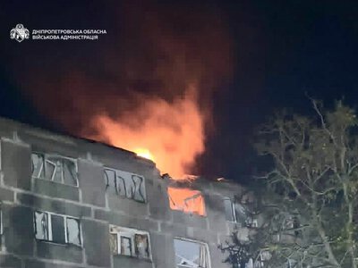Вибух у гуртожитку ПТУ в Дніпрі: горить п’ятий поверх