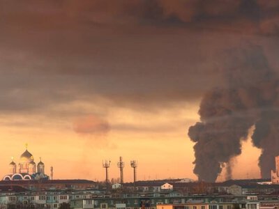 У Самарській області рф після атаки дронів горить Новокуйбишевський НПЗ