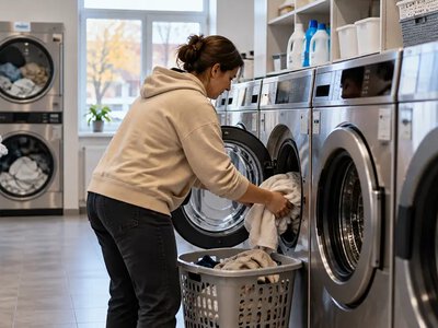 У Хмельницькому ВПО можуть безплатно прати та сушити речі у громадській пральні
