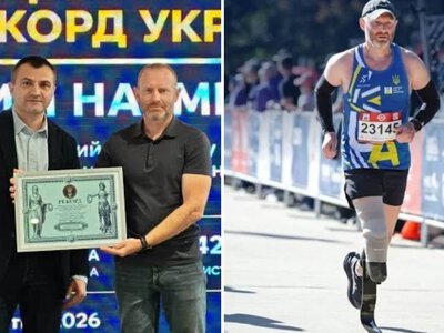 42 кілометри на протезі: український ветеран встановив національний рекорд у США