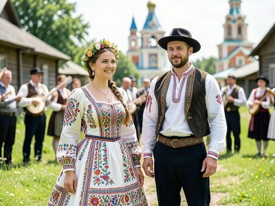 Гончарівка відтворила традиції весілля на Херсонщині та Прикарпатті