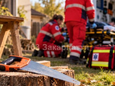 Небезпечний випадок на Хустщині: 13-річний хлопчик поранився пилкою — дитину терміново доправили до лікарні