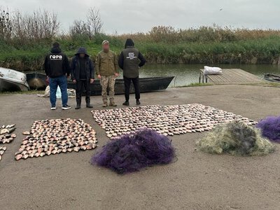 Майже кілометр сіток і 760 рибин улову — на Ізмаїльщині викрили браконьєра