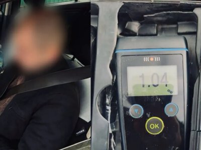 У Рівному водій Dacia проїхав на жовтий сигнал світлофора: алкотестер показав 1,04 проміле